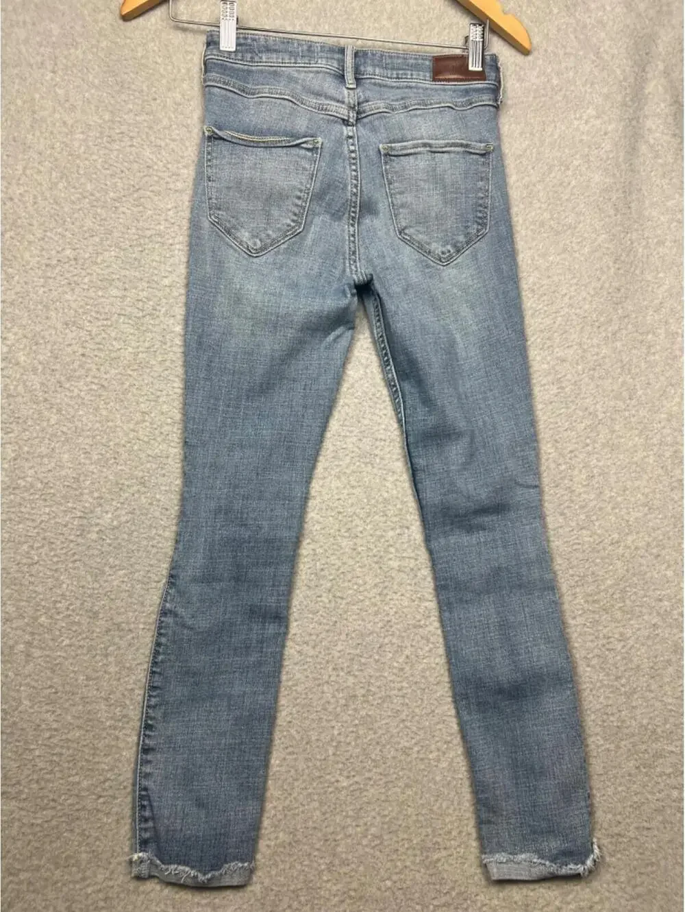 Hollister High Rise Crop Super Skinny Jeans Womens Size 0R Denim Classic Stretch